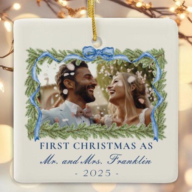 Adorno De Cerámica 1.ª foto festiva de navidades casados (Subido por el creador)
