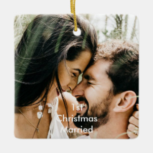 Adorno De Cerámica 1.ª Navidad Navidad de fotografía casada