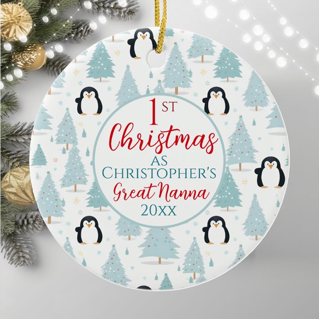 Adorno De Cerámica 1.ª pingüina de los Navidades (Subido por el creador)