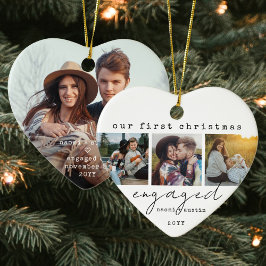 Adorno De Cerámica 1.ᵉʳ Navidad involucrado con un mínimo único 4 cor