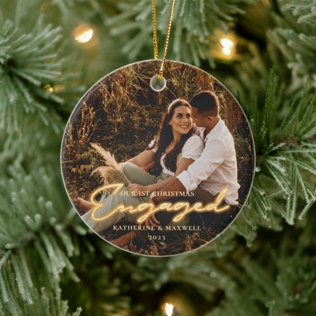 Adorno De Cerámica 1.ᵉʳ Navidades contratados con cerámica fotográfic (Árbol)