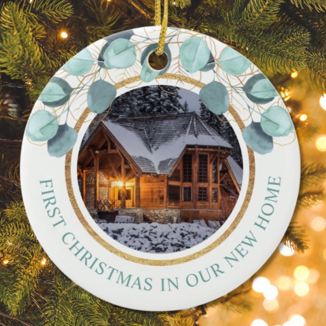 Adorno De Cerámica 1.ᵉʳ nuevo hogar Navidades Eucalyptus 2 Foto (Subido por el creador)