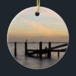 Adorno De Cerámica 1.ᵉʳ Sunset 2017 Cocoa Beach<br><div class="desc">Una larga captura de la primera puesta de sol de 2017 tomada del Parque Bicentenario de la Constitución en Cocoa Beach Florida. ¿Buscando más impresiones o productos? Siéntete libre de visitar mi tienda: http://www.zazzle.com/timelessmomentsphtgy Esta foto fue tomada por Jennifer White con Timeless Moments Photography. Todas las imágenes tienen derechos de...</div>