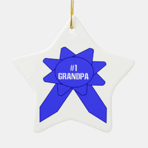 Adorno De Cerámica #1 Abuelo Cinta Azul
