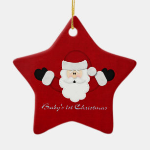 Adorno De Cerámica 1r navidad de Babys