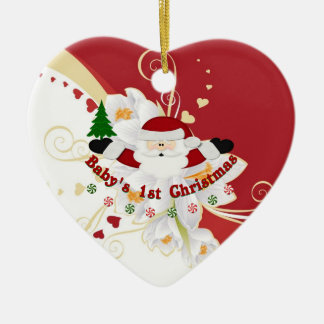 Adorno De Cerámica 1r navidad de Babys