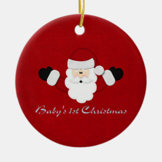 Adorno De Cerámica 1r navidad de Babys