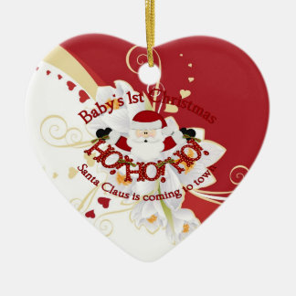 Adorno De Cerámica 1r navidad de Babys
