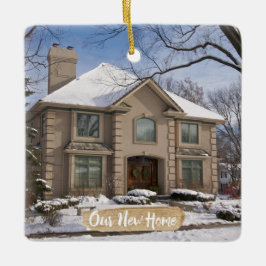 Adorno De Cerámica 1r Navidad en nuevo hogar