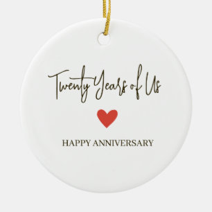 Adorno De Cerámica 20º Aniversario – Veinte Años de Nosotros