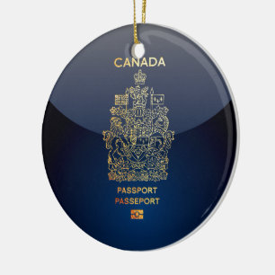 Adorno De Cerámica [200] Cobertura de pasaporte canadiense