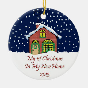 Adorno De Cerámica 2013 mi nuevo navidad casero