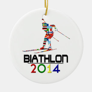 Adorno De Cerámica 2014: Biathlon