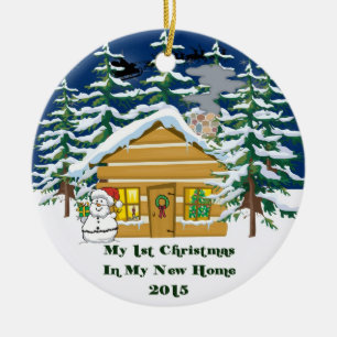 Adorno De Cerámica 2015 mi nuevo navidad casero