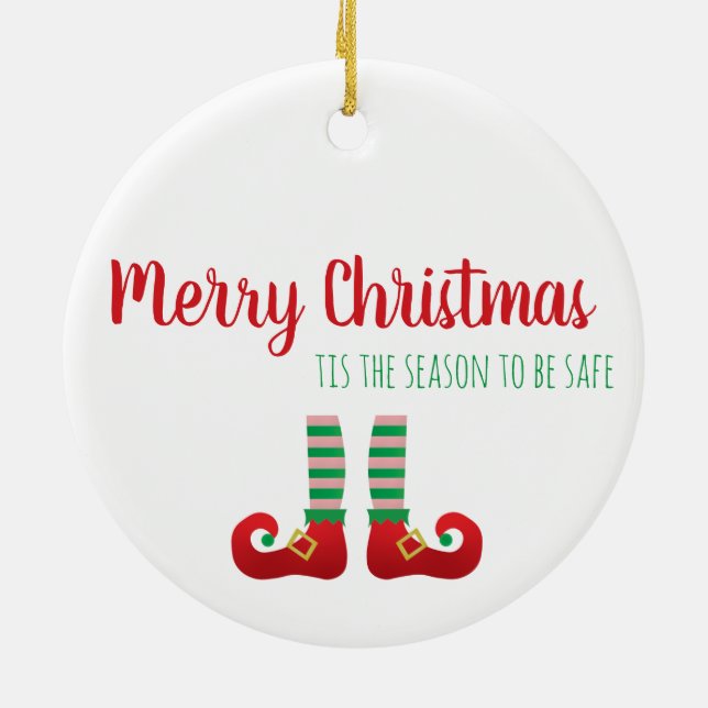 Adorno De Cerámica 2020 Está Cansado De Que Navidades Digan Verde (Atrás)