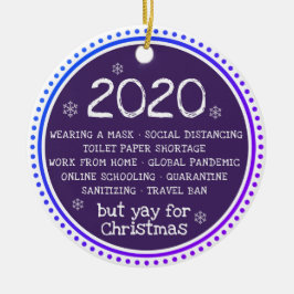 Adorno De Cerámica 2020 Satisfecho Pero Sí Por Los Navidades