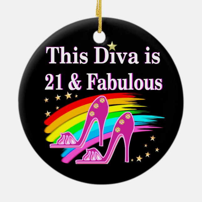 ADORNO DE CERÁMICA 21.ª REINA DE ZAPATOS (Atrás)