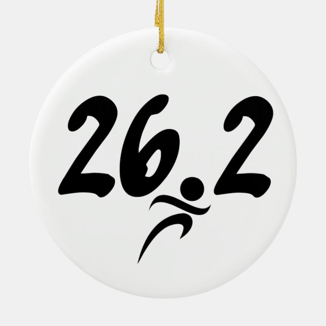 Adorno De Cerámica 26,2 maratón (Atrás)