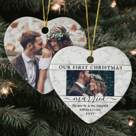 Adorno De Cerámica 2 Foto 1 Navidades casados con el Corazón de Mármo