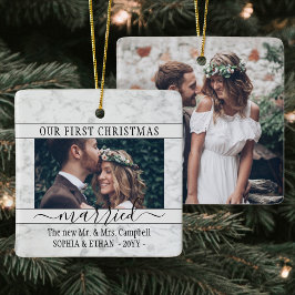 Adorno De Cerámica 2 Foto 1 Navidades Casados Elegantes Faux Marble