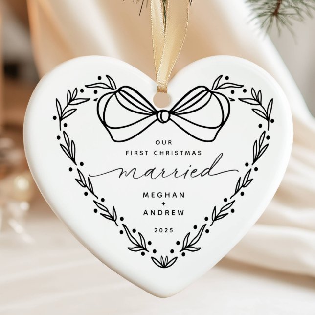 Adorno De Cerámica 2 Primeros Navidades casados de Navidad (Subido por el creador)