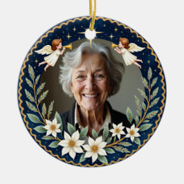 Adorno De Cerámica 2 sided Memorial Christmas Starlight Tribute