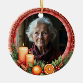 Adorno De Cerámica 2sided Memorial Christmas Heart of Our Holidays