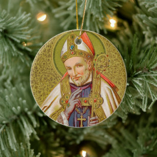 Adorno De Cerámica 2x St. Alphonsus Liguori (SNV 02) (Redondo)