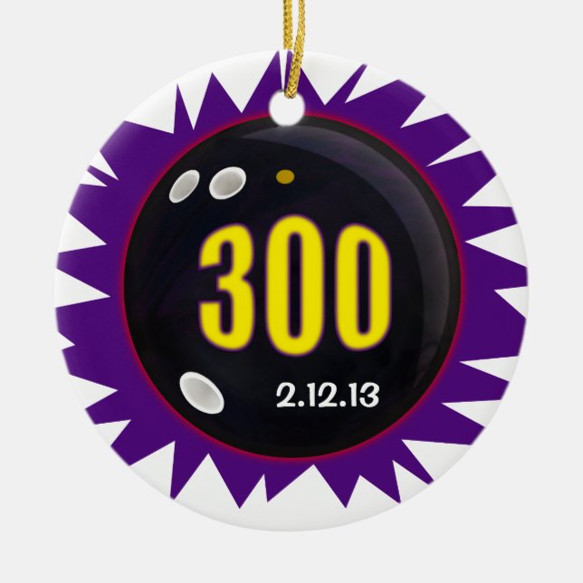 Adorno De Cerámica 300 bolas de juego con fecha, (Frente)