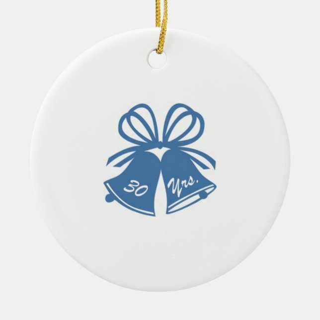 Adorno De Cerámica 30 años. Aniversario (Frente)