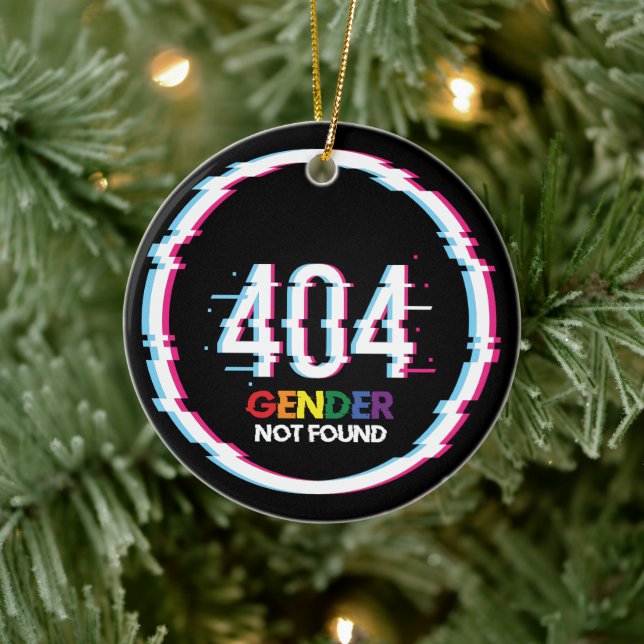 Adorno De Cerámica 404 Género no encontrado | Graciosa LGBTQ | Orgull (Árbol)