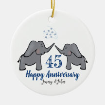 45.º aniversario del elefante de zafiro