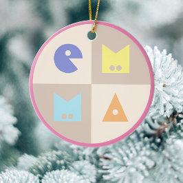 Adorno De Cerámica 4 letras chica de nacimiento recién nacido nombre