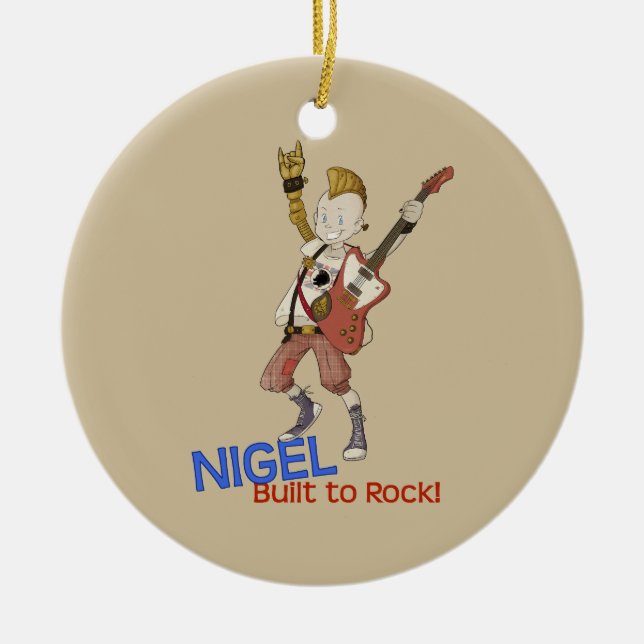 Adorno De Cerámica 4 pequeños monstruos - Nigel (Frente)