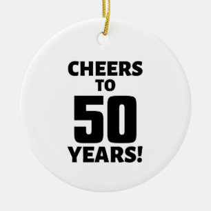 Adorno De Cerámica 50.º cumpleaños
