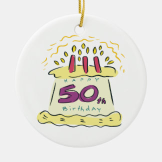 Adorno De Cerámica 50.o Cumpleaños