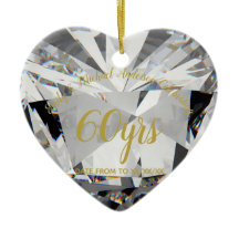 60.º Aniversario del regalo de la FOTO del diamant