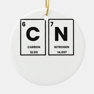 Adorno De Cerámica 67 Elemento de la Tabla Periódica Química Mason Me