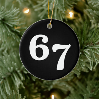 Adorno De Cerámica 67 Funny Gen Alpha Lingo