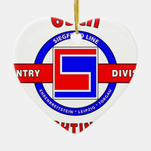 Adorno De Cerámica 69.o DIVISIÓN de INFANTERÍA "LA LUCHA 69.a "