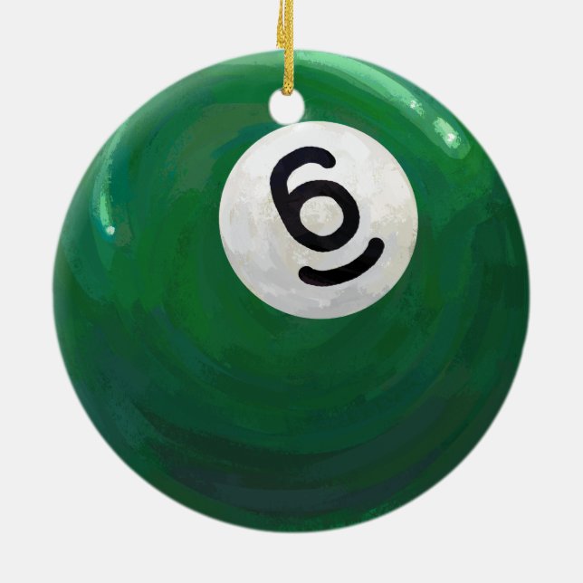 Adorno De Cerámica 6 Ball (Atrás)