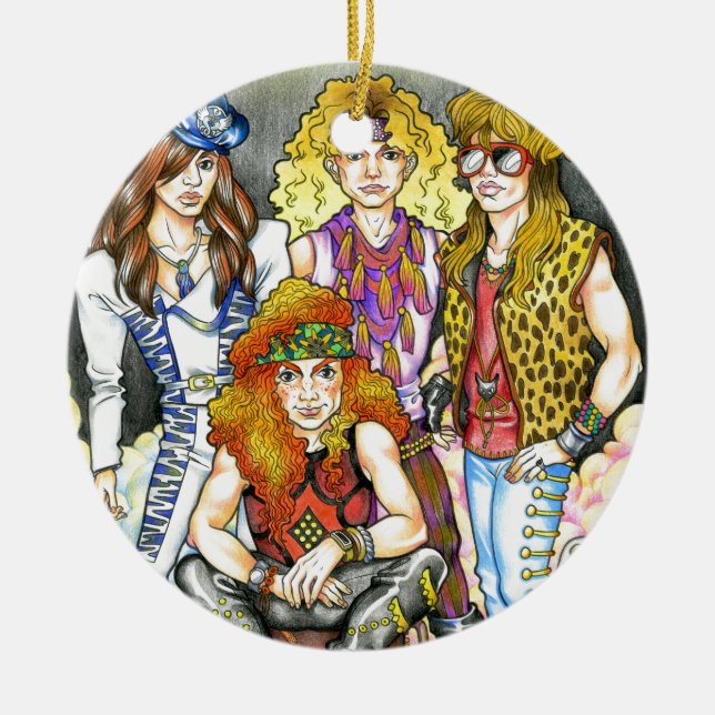 Adorno De Cerámica 80s Hairband - 80s retro (Frente)