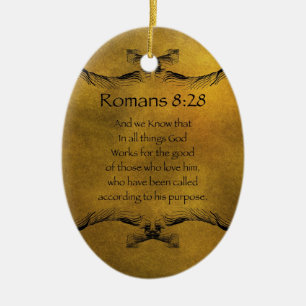 Adorno De Cerámica 8:28 de los romanos