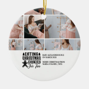 Adorno De Cerámica 9 Galletas de Navidad para 2 Embarazo 