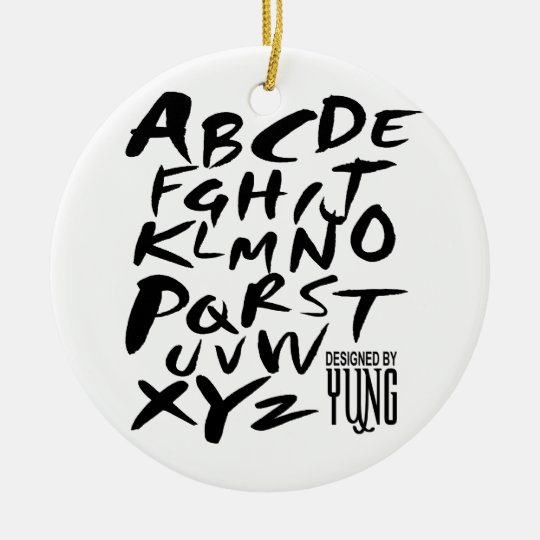 Adorno De Cerámica A a letras alfabéticas de Z