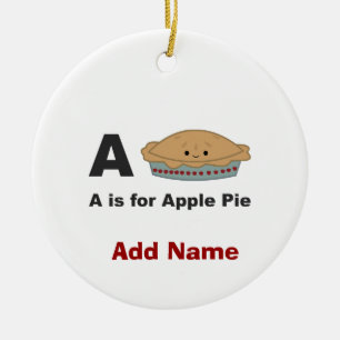 Adorno De Cerámica A es para Apple Pie
