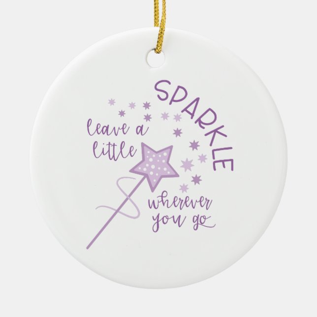 Adorno De Cerámica A Little Sparkle (Frente)
