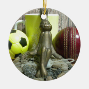 Adorno De Cerámica A lo largo de todo el terreno de juego y el cricke