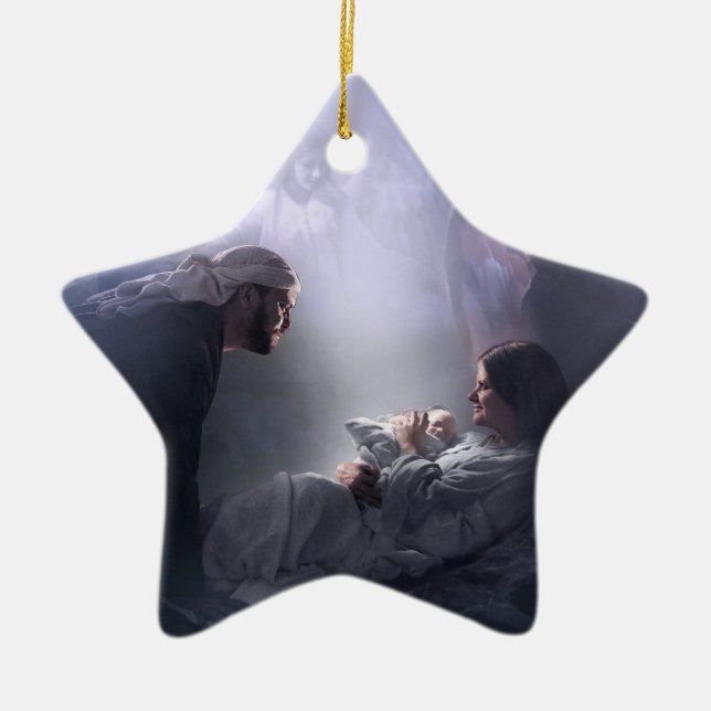 Adorno De Cerámica A nosotros, la Natividad (Frente)
