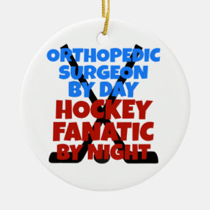 Adorno De Cerámica A un cirujano ortopédico le encanta el hockey